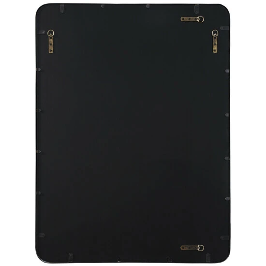 Coupon 🌟 Uttermost Crofton Large Iron Bevel Mirror Satin Black 👏 - Image 3