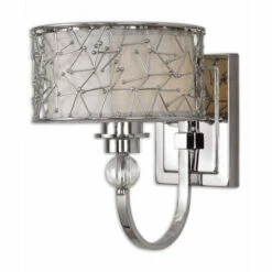 Best deal 😀 Uttermost Brandon 1-light Nickel Plated Wall Sconce 😉
