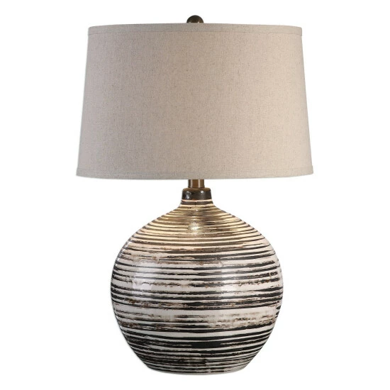 Best Pirce 😀 Uttermost Bloxom Mocha Ivory Lamp 🎉 - Image 2