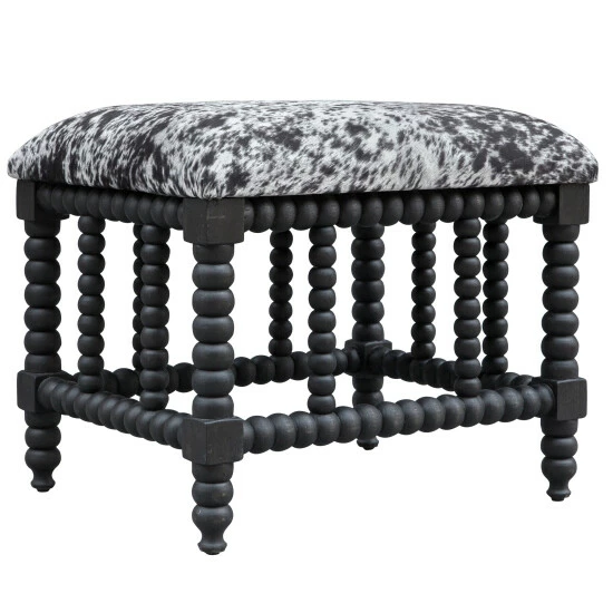 Best Pirce ๐งจ Uttermost Rancho Faux Cow Hide Small Bench โญ