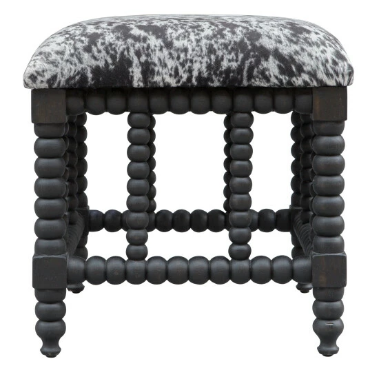 Best Pirce ๐งจ Uttermost Rancho Faux Cow Hide Small Bench โญ - Image 3