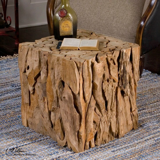 Flash Sale ๐ Uttermost Teak Root Bunching Cube ๐ - Image 2