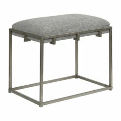 Discount 😀 Uttermost Edie Ash Grey Small Bench 🥰