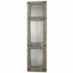 Cheapest ✔️ Uttermost Saragano Distressed Leaner Mirror - Blue ⌛