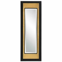 Cheap ๐ Uttermost Roston Black And Gold Mirror - 46 X 15.75 X 4 ๐