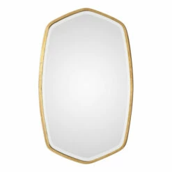Brand new ✨ Uttermost Duronia Antiqued Gold Leaf Mirror 🔔