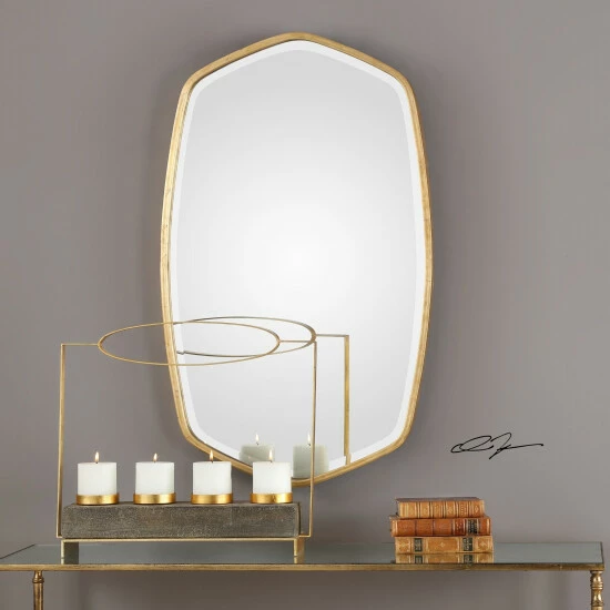 Brand new โจ Uttermost Duronia Antiqued Gold Leaf Mirror ๐ - Image 4