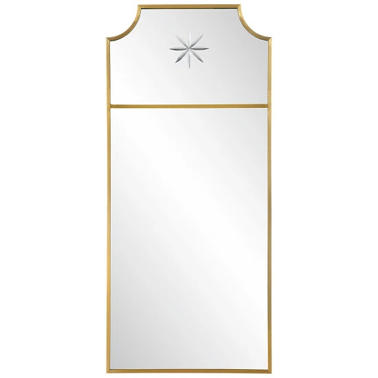 New ๐ Uttermost Caddington Tall Brass Mirror ๐