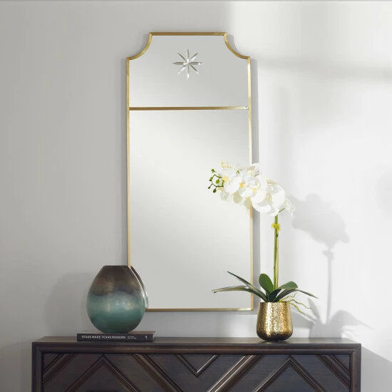 New ๐ Uttermost Caddington Tall Brass Mirror ๐ - Image 5