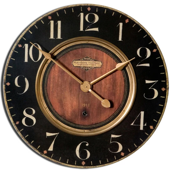 Deals 👍 Uttermost 'Alexandre Martinot' 23-inch Round Wall Clock ❤️
