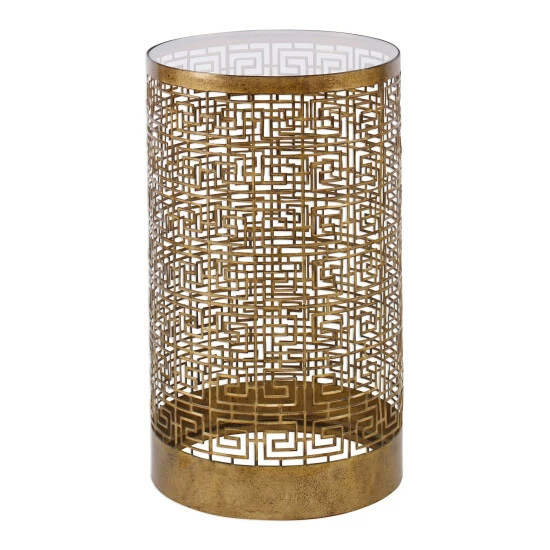 Hot Sale 💯 Uttermost Algernon Antiqued Gold Accent Table 🔥