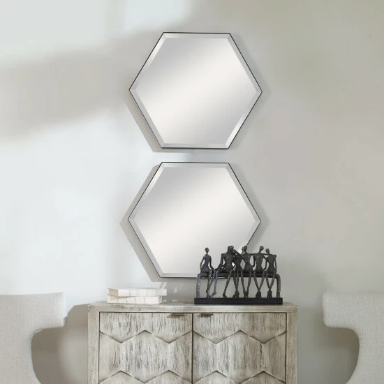 Outlet 🌟 Uttermost Amaya Octagonal Mirrors (Set Of 2) - 20.25 X 23.25 X 2 🛒 - Image 6