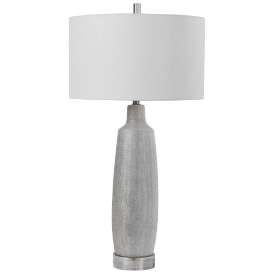 Deals ๐ Uttermost Kathleen Metallic Silver Table Lamp ๐ - Image 2