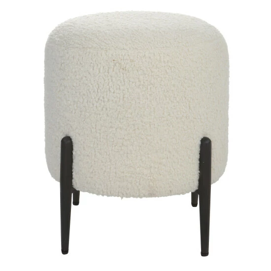 Budget 🔥 Uttermost Arles White Shearling Ottoman 🤩