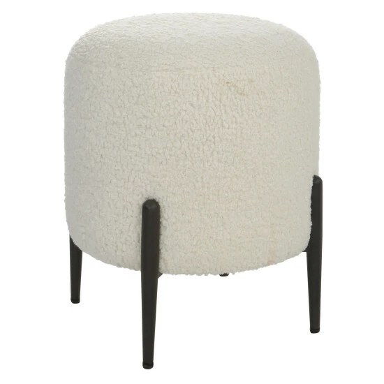 Budget 🔥 Uttermost Arles White Shearling Ottoman 🤩 - Image 4