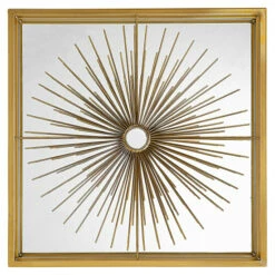 Best Sale 🧨 Uttermost Starlight Mirrored Brass Wall Decor - 19.75 X 19.75 X 3.38 🔔
