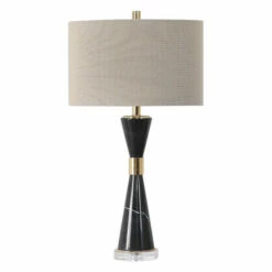 Cheapest 🔥 Uttermost Alastair Black Marble Table Lamp 😉