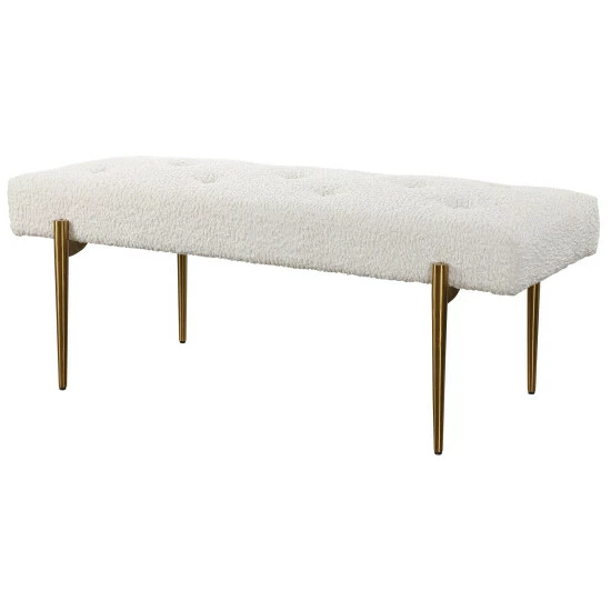 Best Sale ๐ Uttermost Olivier White Bench ๐