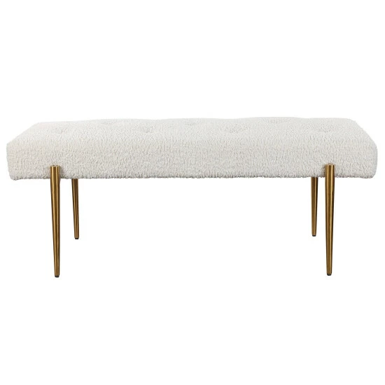 Best Sale ๐ Uttermost Olivier White Bench ๐ - Image 2