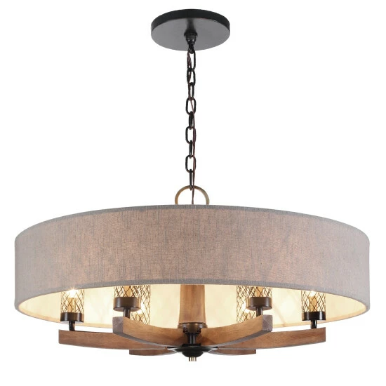 Wholesale 🤩 Uttermost Woodall 6-light Drum Chandelier 🎁