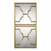 Brand new 😉 Uttermost Misa Antiqued Gold Leaf Mirror (Set Of 2) - Antique Silver - 24x24x1.125 😀