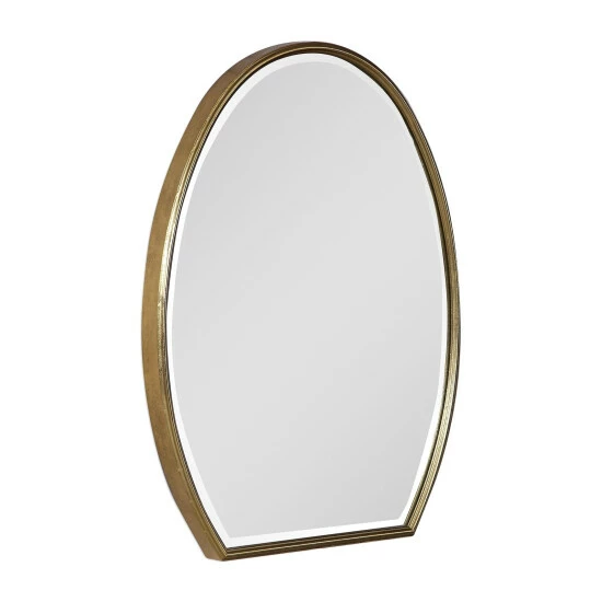 Flash Sale 👏 Uttermost Kenzo Gold Modified Oval Mirror 👍