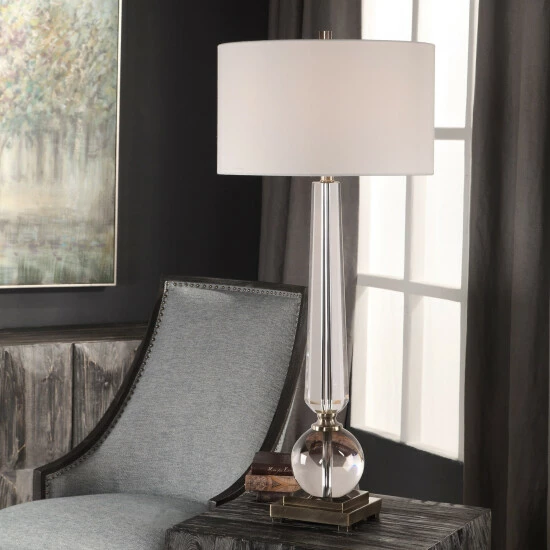 Best Pirce ⭐ Uttermost Crista Clear 1-light Table Lamp 🎉 - Image 4