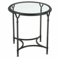 Top 10 😀 Uttermost Samson Glass Side Table ⭐