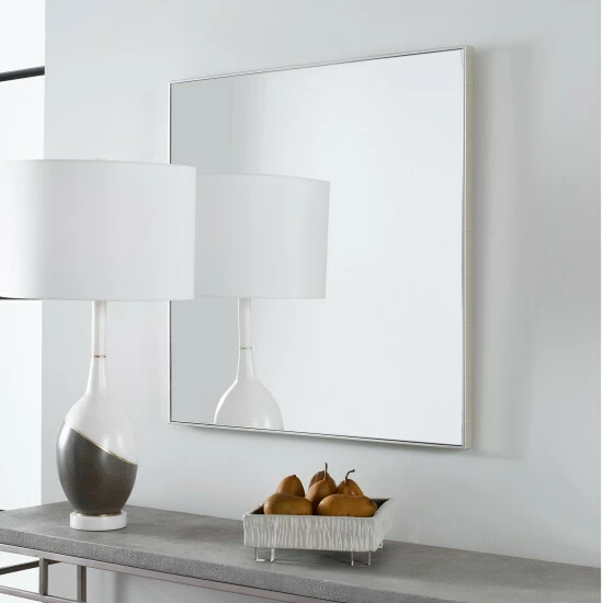 Hot Sale โค๏ธ Uttermost Alexo Silver Square Mirror ๐ - Image 4