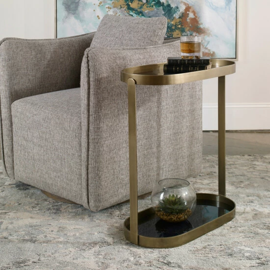 Cheapest ๐ Uttermost Adia Antique Gold Accent Table ๐ - Image 4