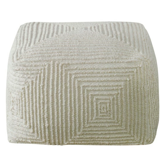 Outlet 🔥 Uttermost Sovanna Geometric Pouf ✔️ - Image 4