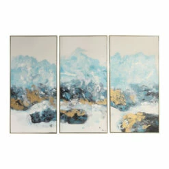 Outlet 🎁 Uttermost Crashing Waves Abstract Art (Set Of 3) 🎉