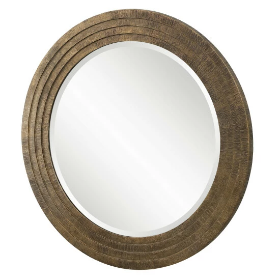 Cheap ⌛ Uttermost Relic Aged Gold Round Mirror 😍 - Image 2