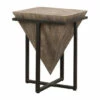 Best deal ❤️ Uttermost Bertrand Aged Black And Grey Wash Wood Accent Table 🔔