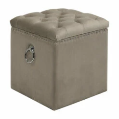Coupon ❤️ Uttermost Talullah Champagne Tufted Storage Ottoman ✔️