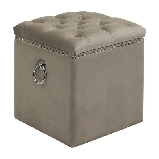 Coupon โค๏ธ Uttermost Talullah Champagne Tufted Storage Ottoman โ๏ธ