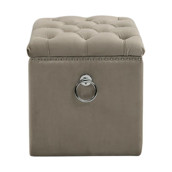 Coupon โค๏ธ Uttermost Talullah Champagne Tufted Storage Ottoman โ๏ธ - Image 2
