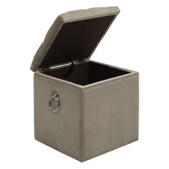 Coupon โค๏ธ Uttermost Talullah Champagne Tufted Storage Ottoman โ๏ธ - Image 4