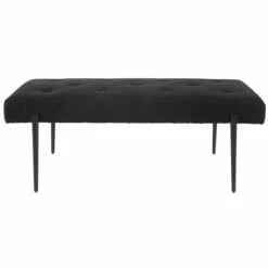 Outlet 🥰 Uttermost Olivier Modern Black Bench - 50"W X 19"H X 20"D 🤩