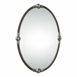 Hot Sale 😉 Uttermost Carrick Black Oval Mirror - Grey - 21.5x32.25x2.25 ✨