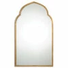 Best Pirce 🛒 Uttermost Kenitra Gold Arch Decorative Wall Mirror - Antique Silver - 24x40x1.125 🥰