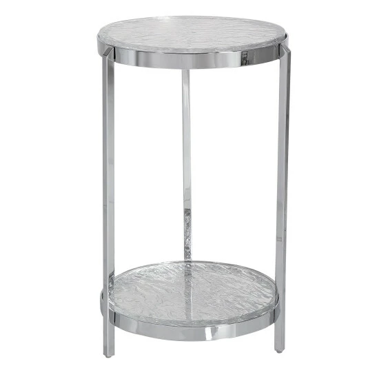 Best Sale 🎉 Uttermost Clarence Textured Glass Accent Table 🌟