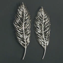 Best reviews of ๐งจ Uttermost Leaflets Silver Wall Art (Set Of 2) ๐งจ