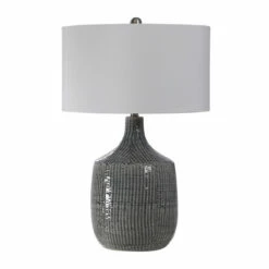 Discount 👏 Uttermost Felipe Distressed Grey Table Lamp 💯