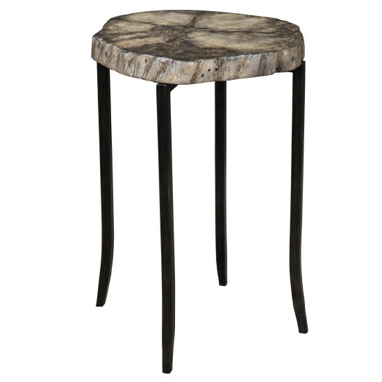 New ✔️ Uttermost Stiles Iron Rustic Accent Table 😀