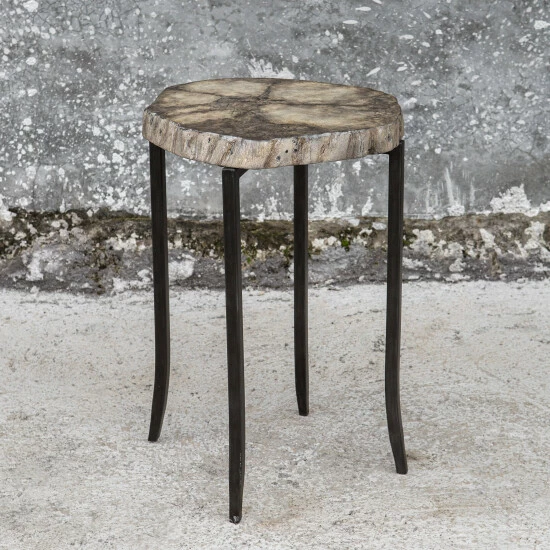 New ✔️ Uttermost Stiles Iron Rustic Accent Table 😀 - Image 4