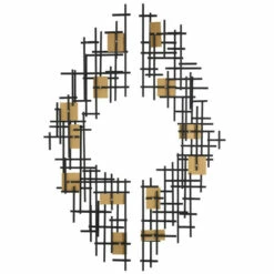 Hot Sale 😍 Uttermost Reflection Metal Grid Wall Decors (Set Of 2) - 57.5 X 18.75 X 2.38 👏