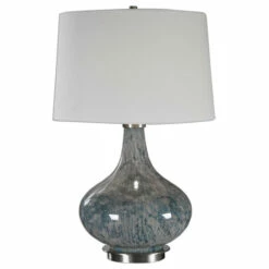 Cheap 🎁 Uttermost Celinda Blue Gray Glass Lamp 😉