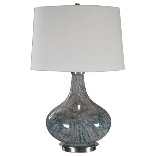 Cheap ๐ Uttermost Celinda Blue Gray Glass Lamp ๐