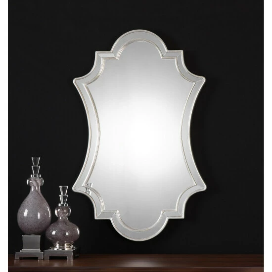 Best Pirce π Uttermost Elara Decorative Antiqued Wall Mirror - Antique Silver - 27x43x1.125 π